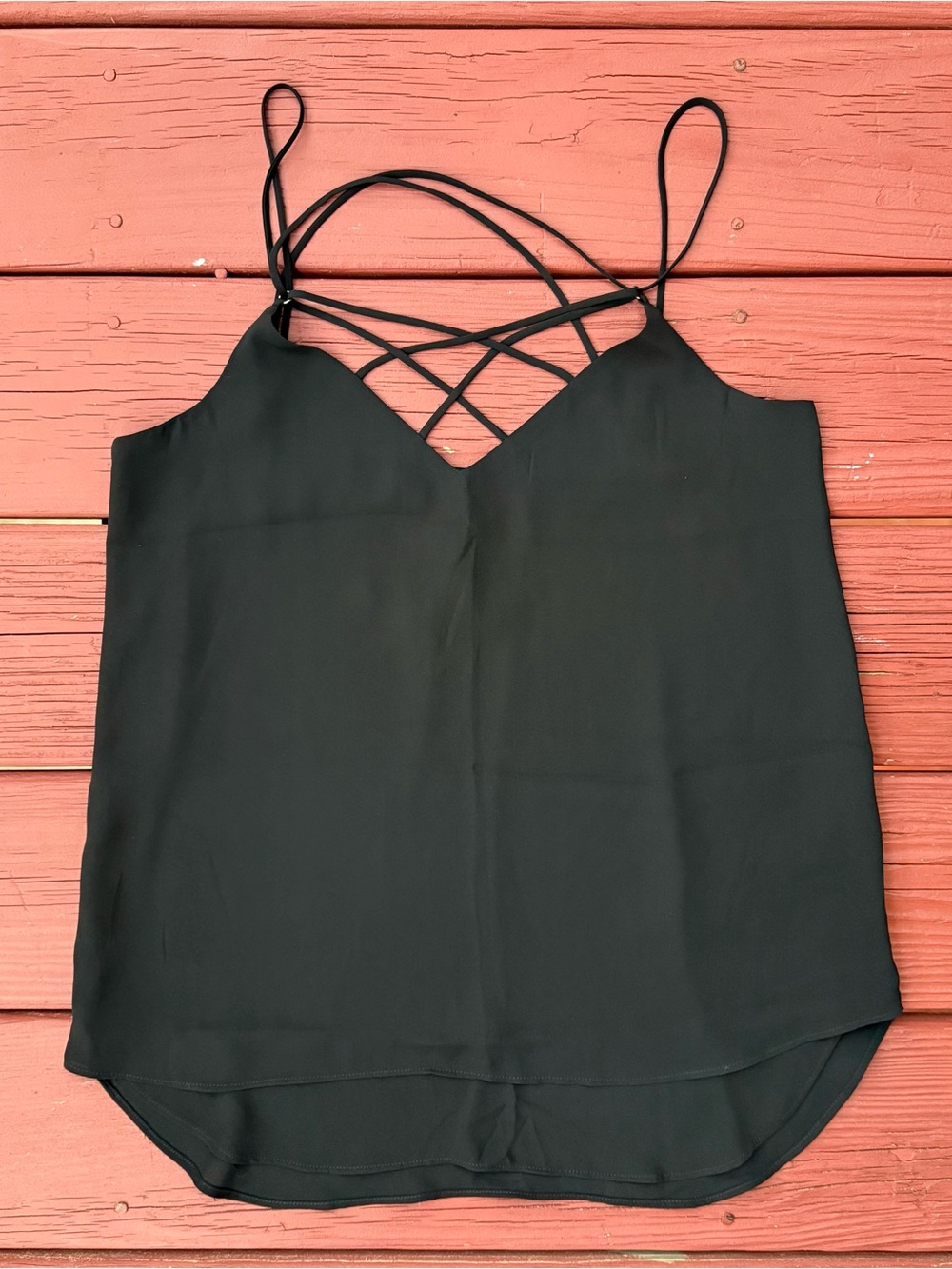 Express Black Strappy V-Neck Cami